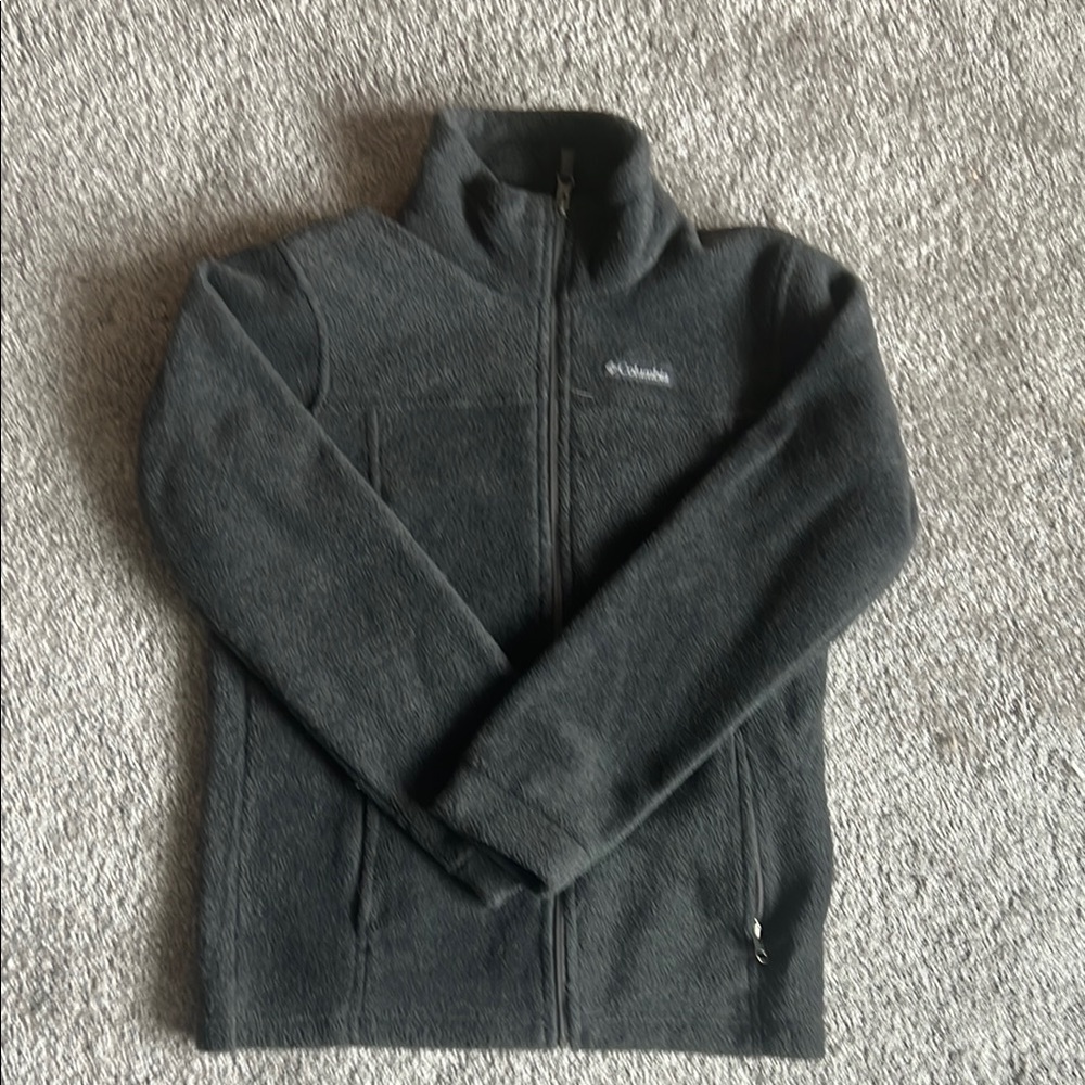 Columbia Gray Full-Zip Fleece Jacket